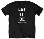 BEATLES "LET IT BE" BLACK T