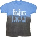 LET IT BE SPLIT COLOR DIP-DYED T-SHIRT