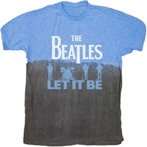 LET IT BE SPLIT COLOR DIP-DYED T-SHIRT
