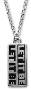 LET IT BE UNISEX VERTICAL NECKLACE AND PIN SET