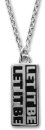 LET IT BE UNISEX VERTICAL NECKLACE AND PIN SET