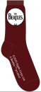 BEATLES DRUM LOGO ON TOP - MEN'S MAROON SOCKS