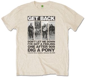 BEATLES ROOFTOP PANELS NATURAL TEE Only 1 XL Left