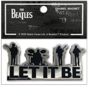 BEATLES LET IT BE ENAMEL MAGNET