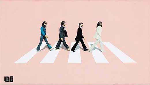 ABBEY ROAD 32" x 64" BEACH TOWEL - Click Image to Close