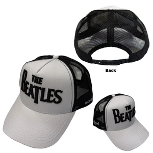 BEATLES DROP T LOGO WHITE HAT w/MESH BACK