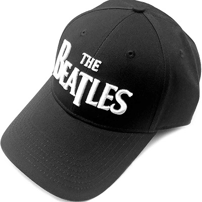 BEATLES DROP T LOGO BLACK HAT - Click Image to Close
