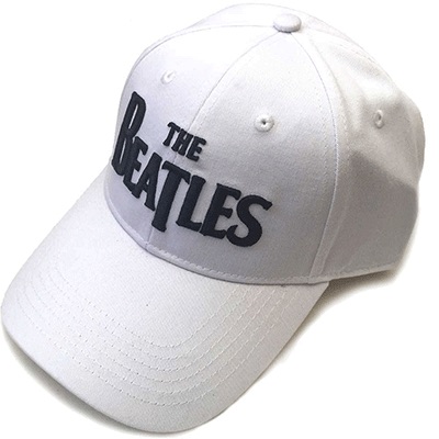 BEATLES DROP T LOGO WHITE HAT - Click Image to Close