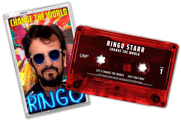RINGO STARR RED CASSETTE - CHANGE THE WORLD EP - Click Image to Close