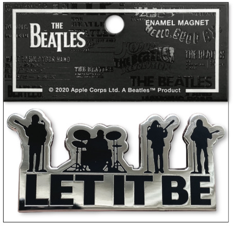 BEATLES LET IT BE ENAMEL MAGNET - Click Image to Close