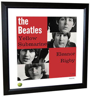BEATLES YELLOW SUBMARINE LITHOGRAPH - FRAMED - Click Image to Close