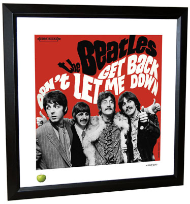 BEATLES GET BACK LITHOGRAPH - FRAMED - Click Image to Close