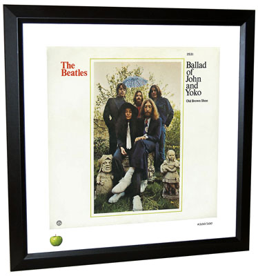 BEATLES BALLAD OF JOHN & YOKO LITHOGRAPH - FRAMED - Click Image to Close