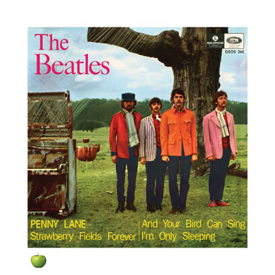 BEATLES PENNY LANE (VERSION 2) LITHOGRAPH - UNFRAMED - Click Image to Close