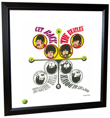 BEATLES GET BACK (VERSION 2) LITHOGRAPH - FRAMED - Click Image to Close