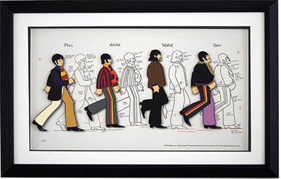 YELLOW SUBMARINE MODEL SHEETS HAND PAINTED CEL - Click Image to Close