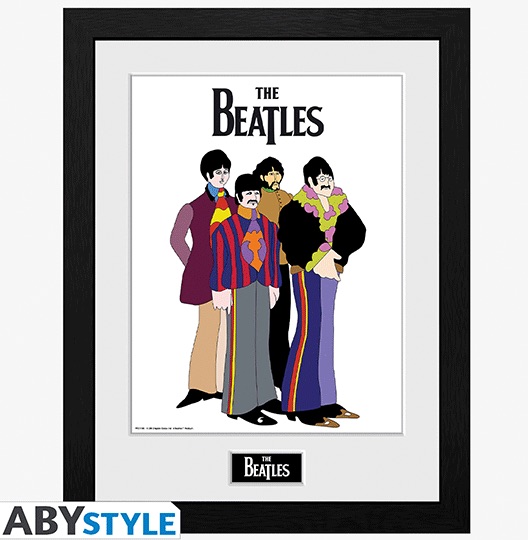 YELLOW SUBMARINE FRAMED 12" x 16" POSTER - Click Image to Close