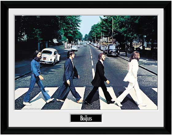 ABBEY ROAD FRAMED 16" x 12" POSTER - Click Image to Close