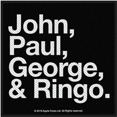 JOHN, PAUL, GEORGE, RINGO PATCH - Click Image to Close