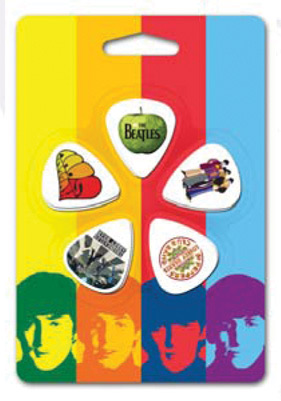 BEATLES ASSORTED STYLES GUITAR PICK SET - Click Image to Close