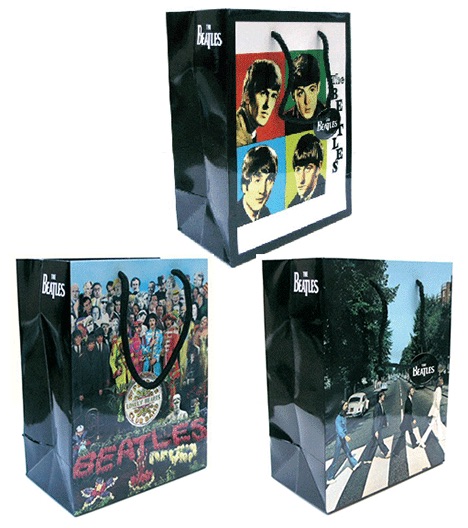 SET OF 3 SMALL BEATLES GIFT BAGS