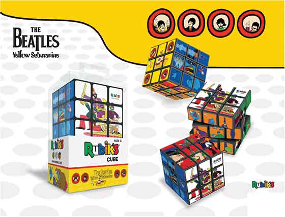 YELLOW SUBMARINE RUBIK'S CUBE - Click Image to Close