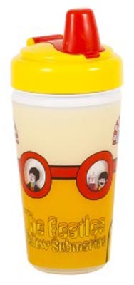 YELLOW SUB PORTHOLES 10 oz. SIPPY CUP - Click Image to Close