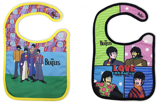 SET OF 2 ALL YOU NEED IS LOVE BIBS - Click Image to Close