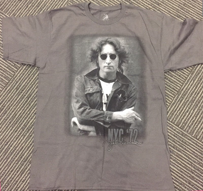 JOHN LENNON NYC '72 CHARCOAL - Size Small Only - Click Image to Close