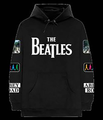 BEATLES LOGO HOODIE WITH PATCHES - Click Image to Close