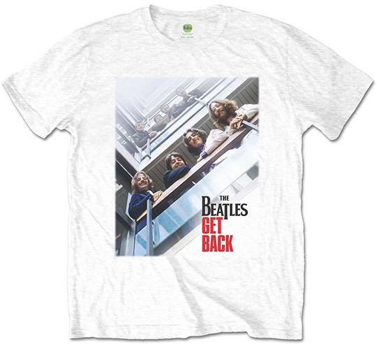THE BEATLES GET BACK FILM COVER WHITE TEE - Click Image to Close