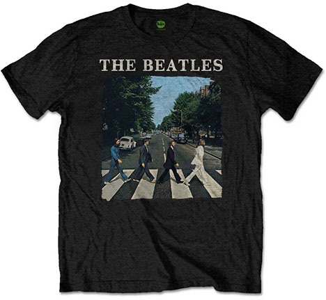 ABBEY ROAD CROSSING BLACK TEE - Click Image to Close