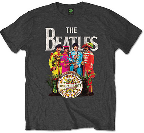 SGT. PEPPER SUITS & DRUM GREY T-SHIRT - Click Image to Close