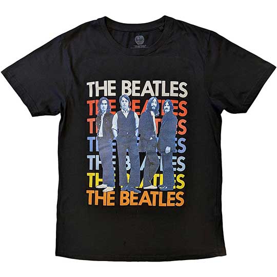 BEATLES '68 STANDING BLACK TEE - Click Image to Close