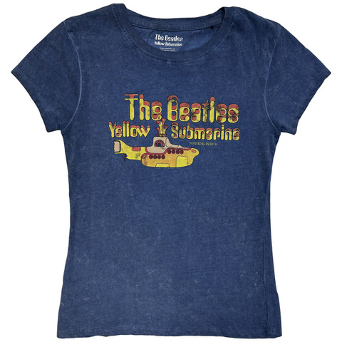 (image for) LADIES YELLOW SUBMARINE DENIM BLUE TEE