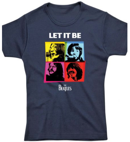 LADIES LET IT BE IN COLOR FITTED TEE - Click Image to Close