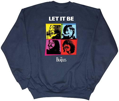 BEATLES LET IT BE IN COLOR SWEATSHIRT - Click Image to Close