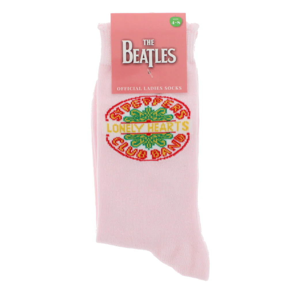 (image for) LADIES SGT PEPPER DRUM LOGO PINK SOCKS