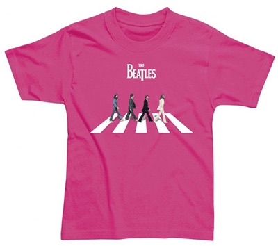 CHILD ABBEY ROAD PINK TEE - Click Image to Close