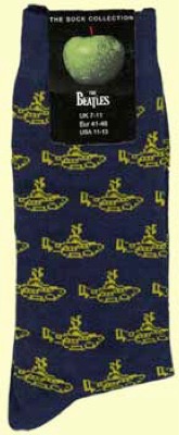 NAVY YELLOW SUB MEN'S SOCKS - Click Image to Close