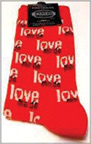 LOVE ME DO RED SOCKS-MEN'S