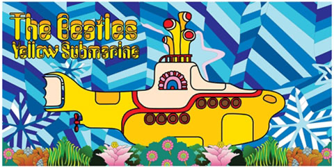 (image for) YELLOW SUBMARINE BEACH/BATH TOWEL