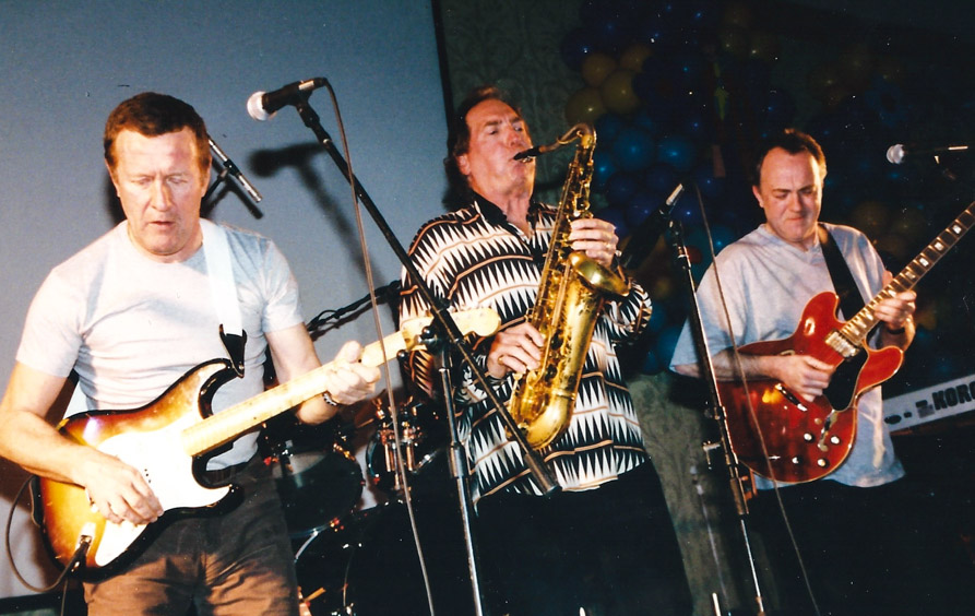 Hamish Stuart, Jim Horn, and Robbie McIntosh - a tremendous trio of musical guests – N.J. `01