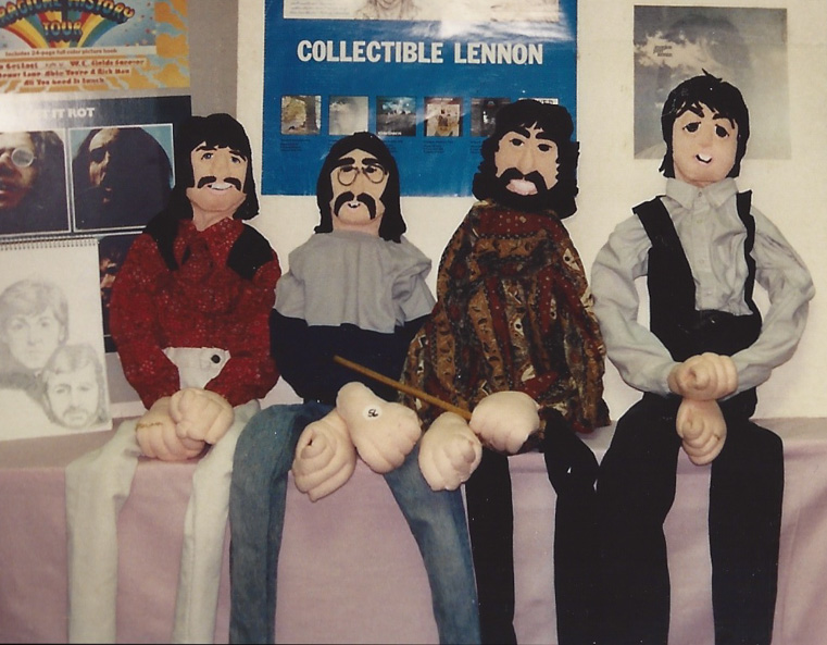 John, Paul, George, and Ringo in art form – N.J. `92