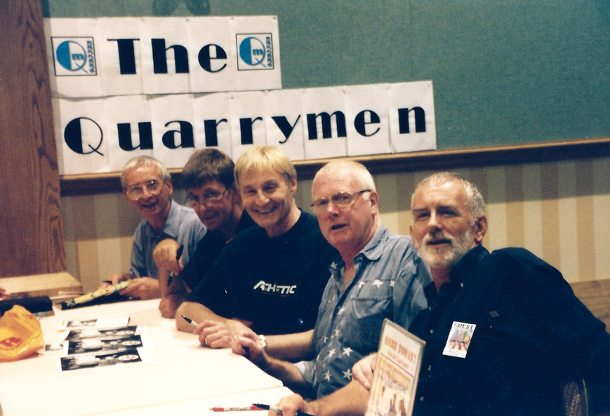 Members of John Lennon's first band, The Quarrymen, have been guests on numerous occasions – N.J. `99