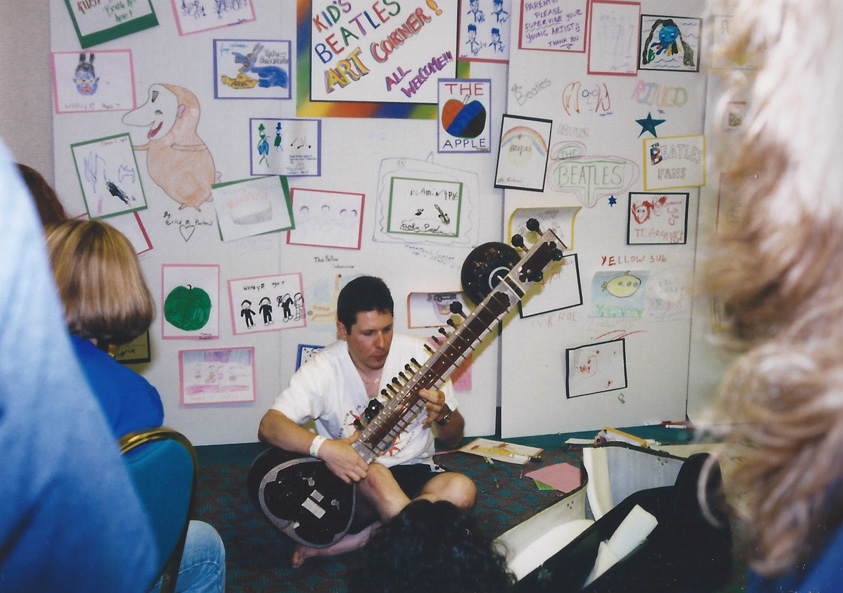 The sight of someone playing a Sitar is ordinarily a rare one.  At the FEST, it's commonplace – Chicago `98