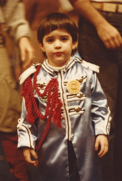 What might Paul McCartney have looked like if he dressed up in his Sgt. Peppers outfit when he was 4 years old?  Perhaps something like this - N.Y. `78