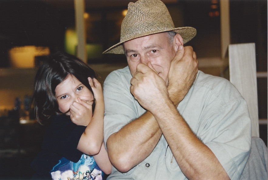 Neil Innes teaching Jessica Lapidos his tricks of the trade - L.A. `94