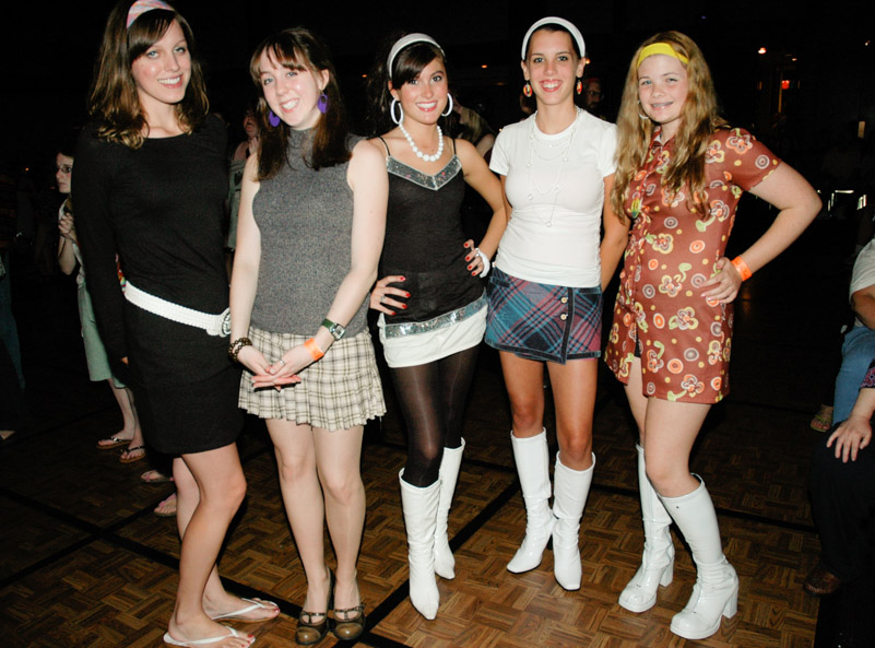  Getting into the spirit at the 60s dance party, where all FEST attendees are encouraged to dress up & join in on the fun